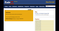 Desktop Screenshot of nachtclub.radio-z.net